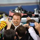 Race winner Nico Rosberg (GER) Mercedes AMG F1 celebrates in parc ferme at Formula One World Championship, Rd2, Bahrain Grand Prix Race, Bahrain International Circuit, Sakhir, Bahrain, Sunday 3 April 2016. © Sutton Motorsport Images