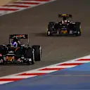 Max Verstappen (NED) Scuderia Toro Rosso STR11 leads Carlos Sainz jr (ESP) Scuderia Toro Rosso STR11 at Formula One World Championship, Rd2, Bahrain Grand Prix Race, Bahrain International Circuit, Sakhir, Bahrain, Sunday 3 April 2016. © Sutton Motorsport Images