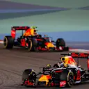 Daniel Ricciardo (AUS) Red Bull Racing RB12 leads Daniil Kvyat (RUS) Red Bull Racing RB12 at Formula One World Championship, Rd2, Bahrain Grand Prix Race, Bahrain International Circuit, Sakhir, Bahrain, Sunday 3 April 2016. © Sutton Motorsport Images