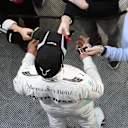 Lewis Hamilton (GBR) Mercedes AMG F1 talks to the media at Formula One Testing, Day Four, Barcelona, Spain, Thursday 25 February 2016. © Sutton Motorsport Images