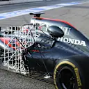 Jenson Button (GBR) McLaren MP4-31 with aero sensor at Formula One Testing, Day Three, Barcelona, Spain, Wednesday 24 February 2016. © Sutton Motorsport Images