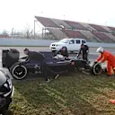 Carlos Sainz (ESP) Scuderia Toro Rosso STR11 stops on track at Formula One Testing, Day Three, Barcelona, Spain, Wednesday 24 February 2016. © Sutton Motorsport Images