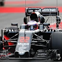 Jenson Button (GBR) McLaren MP4-31 with aero sensors at Formula One Testing, Day One, Barcelona, Spain, 17 May 2016. © Sutton Images