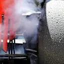 Scuderia Toro Rosso STR11 brake smoke at Formula One Testing, Day One, Barcelona, Spain, 17 May 2016. © Sutton Images