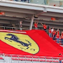 Ferrari fans and flags at Formula One Testing, Day Two, Barcelona, Spain, 18 May 2016. © Sutton Images