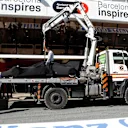 The car of Lewis Hamilton (GBR) Mercedes-Benz F1 W07 Hybrid is recovered to the pits at Formula One Testing, Day Four, Barcelona, Spain, Friday 4  March 2016. © Sutton Motorsport Images