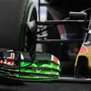 Max Verstappen (NED) Scuderia Toro Rosso STR11 with aero paint on front wing detail at Formula One Testing, Day Three, Barcelona, Spain, Thursday 3 March 2016. © Sutton Motorsport Images