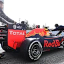 Daniil Kvyat (RUS) Red Bull Racing RB12 stops in pit lane at Formula One Testing, Day Three, Barcelona, Spain, Thursday 3 March 2016. © Sutton Motorsport Images