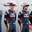 (L to R): James Key (GBR) Scuderia Toro Rosso Technical Director, Max Verstappen (NED) Scuderia Toro Rosso, Carlos Sainz jr (ESP) Scuderia Toro Rosso and Franz Tost (AUT) Scuderia Toro Rosso Team Principal at Formula One Testing, Day One, Barcelona, Spain, Tuesday 1 March 2016. © Sutton Motorsport Images