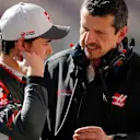 Esteban Gutierrez (MEX) Haas F1 with Guenther Steiner (ITA) Haas F1 Team Prinicipal at Formula One Testing, Day One, Barcelona, Spain, Tuesday 1 March 2016. © Sutton Motorsport Images