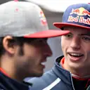 Carlos Sainz jr (ESP) Scuderia Toro Rosso and Max Verstappen (NED) Scuderia Toro Rosso at Formula One Testing, Day One, Barcelona, Spain, Tuesday 1 March 2016. © Sutton Motorsport Images
