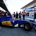 Felipe Nasr (BRA) Sauber C35 at Formula One Testing, Day One, Barcelona, Spain, Tuesday 1 March 2016. © Sutton Motorsport Images