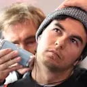 Sergio Perez (MEX) Force India with his trainer Xavi Martos (ESP)  trainer at Formula One Testing, Day Two, Barcelona, Spain, Wednesday 2 March 2016. © Sutton Motorsport Images