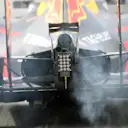 Daniel Ricciardo (AUS) Red Bull Racing RB12 and tyre smoke at Formula One Testing, Day Two, Barcelona, Spain, Wednesday 2 March 2016. © Sutton Motorsport Images