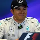 Pole sitter Nico Rosberg (GER) Mercedes AMG F1 in the Press Conference at Formula One World Championship, Rd13, Belgian Grand Prix, Qualifying, Spa Francorchamps, Belgium, Saturday 27 August 2016. © Sutton Images