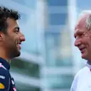 Daniel Ricciardo (AUS) Red Bull Racing and Dr Helmut Marko (AUT) Red Bull Motorsport Consultant at Formula One World Championship, Rd13, Belgian Grand Prix, Qualifying, Spa Francorchamps, Belgium, Saturday 27 August 2016. © Sutton Images