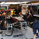 Max Verstappen (NED) Red Bull Racing RB12 in the garage in FP3 at Formula One World Championship, Rd13, Belgian Grand Prix, Qualifying, Spa Francorchamps, Belgium, Saturday 27 August 2016. © Sutton Images