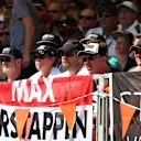Max Verstappen (NED) Red Bull Racing fans and banners at Formula One World Championship, Rd13, Belgian Grand Prix, Qualifying, Spa Francorchamps, Belgium, Saturday 27 August 2016. © Sutton Images