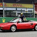 Felipe Nasr (BRA) Sauber on the drivers parade at Formula One World Championship, Rd13, Belgian Grand Prix, Race, Spa Francorchamps, Belgium, Sunday 28 August 2016. © Sutton Images