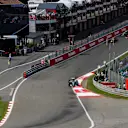 Nico Rosberg (GER) Mercedes-Benz F1 W07 Hybrid leads at the start of the race at Formula One World Championship, Rd13, Belgian Grand Prix, Race, Spa Francorchamps, Belgium, Sunday 28 August 2016. © Sutton Images