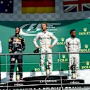 (L to R): Hywel Thomas (GBR) Mercedes AMG F1, Daniel Ricciardo (AUS) Red Bull Racing, Race winner Nico Rosberg (GER) Mercedes AMG F1 and Lewis Hamilton (GBR) Mercedes AMG F1 celebrate on the podium at Formula One World Championship, Rd13, Belgian Grand Prix, Race, Spa Francorchamps, Belgium, Sunday 28 August 2016. © Sutton Images