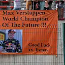 Max Verstappen (NED) Red Bull Racing fans and banner at Formula One World Championship, Rd13, Belgian Grand Prix, Race, Spa Francorchamps, Belgium, Sunday 28 August 2016. © Sutton Images