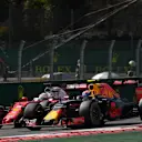 Sebastian Vettel (GER) Ferrari SF16-H and Max Verstappen (NED) Red Bull Racing RB12 battle at Formula One World Championship, Rd13, Belgian Grand Prix, Race, Spa Francorchamps, Belgium, Sunday 28 August 2016. © Sutton Images