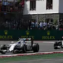 Felipe Massa (BRA) Williams FW38 and Sergio Perez (MEX) Force India VJM09 at Formula One World Championship, Rd13, Belgian Grand Prix, Race, Spa Francorchamps, Belgium, Sunday 28 August 2016. © Sutton Images