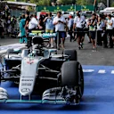 Race winner Nico Rosberg (GER) Mercedes-Benz F1 W07 Hybrid in Pat Fry (GBR) Manor GP Engineering Consultant at Formula One World Championship, Rd13, Belgian Grand Prix, Race, Spa Francorchamps, Belgium, Sunday 28 August 2016. © Sutton Images