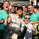 Race winner Nico Rosberg (GER) Mercedes AMG F1 celebrates with the team at Formula One World Championship, Rd13, Belgian Grand Prix, Race, Spa Francorchamps, Belgium, Sunday 28 August 2016. © Sutton Images