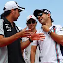 Sergio Perez (MEX) Force India and Felipe Massa (BRA) Williams on the drivers parade at Formula One World Championship, Rd13, Belgian Grand Prix, Race, Spa Francorchamps, Belgium, Sunday 28 August 2016. © Sutton Images