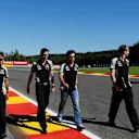 Sergio Perez (MEX) Force India walks the track at Formula One World Championship, Rd13, Belgian Grand Prix, Preparations, Spa Francorchamps, Belgium, Thursday 25 August 2016. © Sutton Images