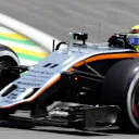 Sergio Perez (MEX) Force India VJM09 at Formula One World Championship, Rd20, Brazilian Grand Prix, Practice, Interlagos, Sao Paulo, Brazil, Friday 11 November 2016. © Sutton Images