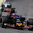 Daniil Kvyat (RUS) Scuderia Toro Rosso STR11 WITH PUNCTURE at Formula One World Championship, Rd20, Brazilian Grand Prix, Practice, Interlagos, Sao Paulo, Brazil, Friday 11 November 2016. © Sutton Images