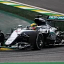 Lewis Hamilton (GBR) Mercedes-Benz F1 W07 Hybrid at Formula One World Championship, Rd20, Brazilian Grand Prix, Practice, Interlagos, Sao Paulo, Brazil, Friday 11 November 2016. © Sutton Images