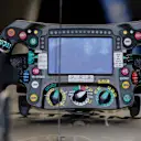 Mercedes-Benz F1 W07 Hybrid Steering Wheel detail at Formula One World Championship, Rd20, Brazilian Grand Prix, Qualifying, Interlagos, Sao Paulo, Brazil, Saturday 12 November 2016. © Sutton Images