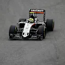 Sergio Perez (MEX) Force India VJM09 at Formula One World Championship, Rd20, Brazilian Grand Prix, Qualifying, Interlagos, Sao Paulo, Brazil, Saturday 12 November 2016. © Sutton Images