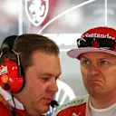 Kimi Raikkonen (FIN) Ferrari and Dave Greenwood (GBR) Ferrari Race Engineer at Formula One World Championship, Rd20, Brazilian Grand Prix, Qualifying, Interlagos, Sao Paulo, Brazil, Saturday 12 November 2016. © Sutton Images