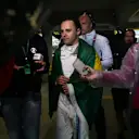 Race retiree Felipe Massa (BRA) Williams celebrates his last race in  Brazil at Formula One World Championship, Rd20, Brazilian Grand Prix, Race, Interlagos, Sao Paulo, Brazil, Sunday 13 November 2016. © Sutton Images