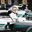Race winner Lewis Hamilton (GBR) Mercedes AMG F1 celebrates in parc ferme at Formula One World Championship, Rd20, Brazilian Grand Prix, Race, Interlagos, Sao Paulo, Brazil, Sunday 13 November 2016. © Sutton Images