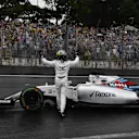 Felipe Massa (BRA) Williams FW38 crashed out of the race at Formula One World Championship, Rd20, Brazilian Grand Prix, Race, Interlagos, Sao Paulo, Brazil, Sunday 13 November 2016. © Sutton Images