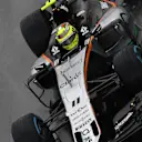 Sergio Perez (MEX) Force India VJM09 at Formula One World Championship, Rd20, Brazilian Grand Prix, Race, Interlagos, Sao Paulo, Brazil, Sunday 13 November 2016. © Sutton Images
