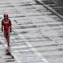 Race retiree Kimi Raikkonen (FIN) Ferrari walks in at Formula One World Championship, Rd20, Brazilian Grand Prix, Race, Interlagos, Sao Paulo, Brazil, Sunday 13 November 2016. © Sutton Images