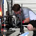 Manor Racing MRT05 rear brake and wheel hub at Formula One World Championship, Rd20, Brazilian Grand Prix, Preparations, Interlagos, Sao Paulo, Brazil, Thursday 10 November 2016. © Sutton Images