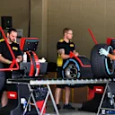 Pirelli tyres preparation area at Formula One World Championship, Rd20, Brazilian Grand Prix, Preparations, Interlagos, Sao Paulo, Brazil, Thursday 10 November 2016. © Sutton Images