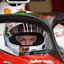 Sebastian Vettel (GER) Ferrari SF16-H with halo at Formula One World Championship, Rd10, British Grand Prix, Practice, Silverstone, England, Friday 8 July 2016. © Sutton Images