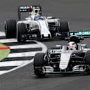 Lewis Hamilton (GBR) Mercedes-Benz F1 W07 Hybrid and Felipe Massa (BRA) Williams FW38 at Formula One World Championship, Rd10, British Grand Prix, Practice, Silverstone, England, Friday 8 July 2016. © Sutton Images