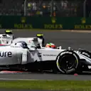 Valtteri Bottas (FIN) Williams FW38 and Esteban Gutierrez (MEX) Haas VF-16 at Formula One World Championship, Rd10, British Grand Prix, Practice, Silverstone, England, Friday 8 July 2016. © Sutton Images
