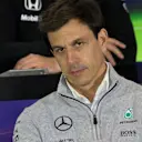 Toto Wolff (AUT) Mercedes AMG F1 Director of Motorsport in the Press Conference at Formula One World Championship, Rd10, British Grand Prix, Practice, Silverstone, England, Friday 8 July 2016. © Sutton Images