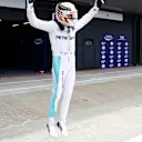 Pole sitter Lewis Hamilton (GBR) Mercedes AMG F1 celebrates in parc ferme at Formula One World Championship, Rd10, British Grand Prix, Qualifying, Silverstone, England, Saturday 9 July 2016. © Sutton Images